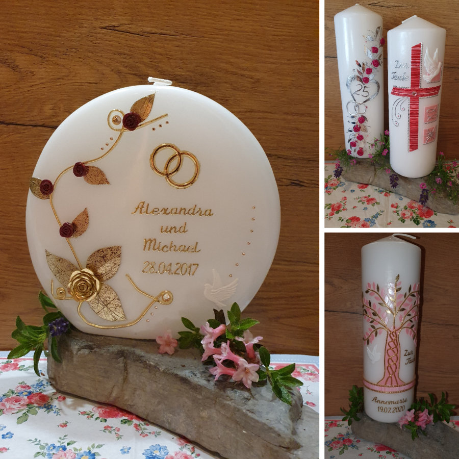 Handgemachte Kerzen von Alexandra Rieder